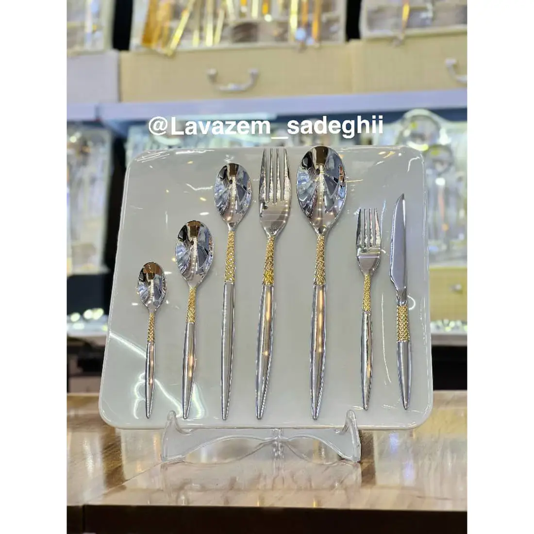 عکس شماره:5 , سرویس قاشق چنگال چمدانی یونیک 120 پارچه