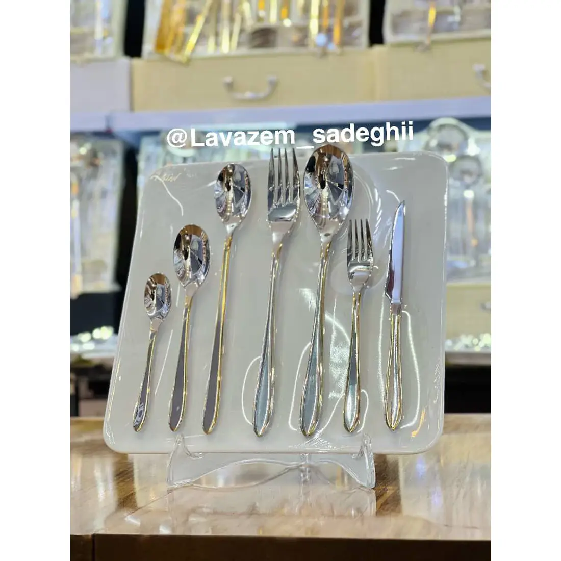 عکس شماره:4 , سرویس قاشق چنگال چمدانی یونیک 120 پارچه