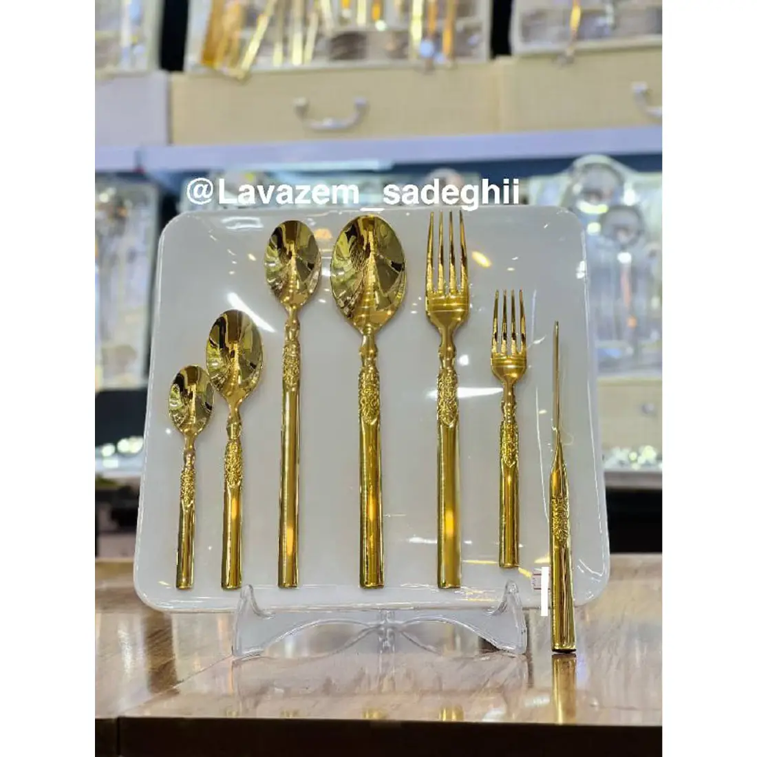 عکس شماره:1 , سرویس قاشق چنگال چمدانی یونیک 120 پارچه