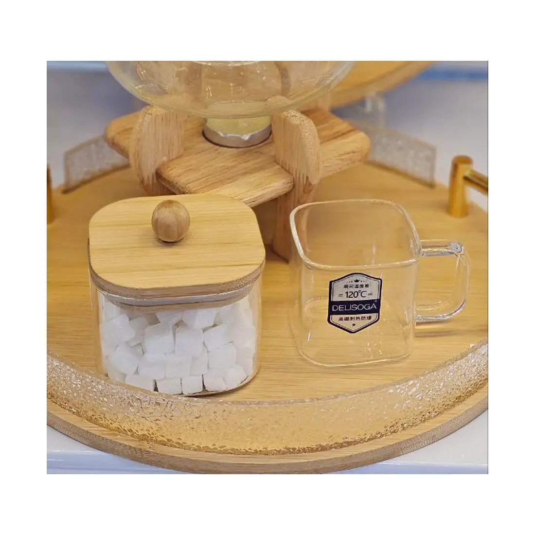 عکس شماره:2 , قندان مربعی پیرکس بامبو